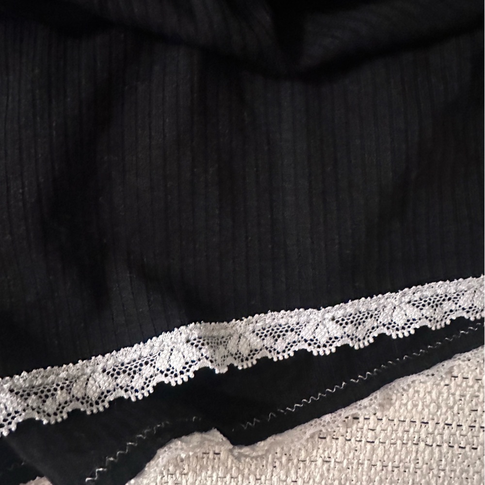 Honeydew Intimates Revival Rib Black with lace trim Pajama Shorts Size XS - Picture 4 of 6